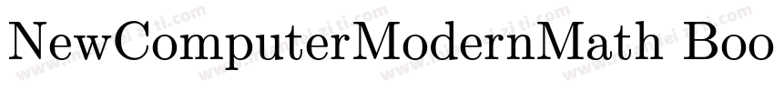 NewComputerModernMath Book字体转换